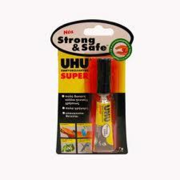 Κόλλα UHU Strong & Safe στιγμής 7gr