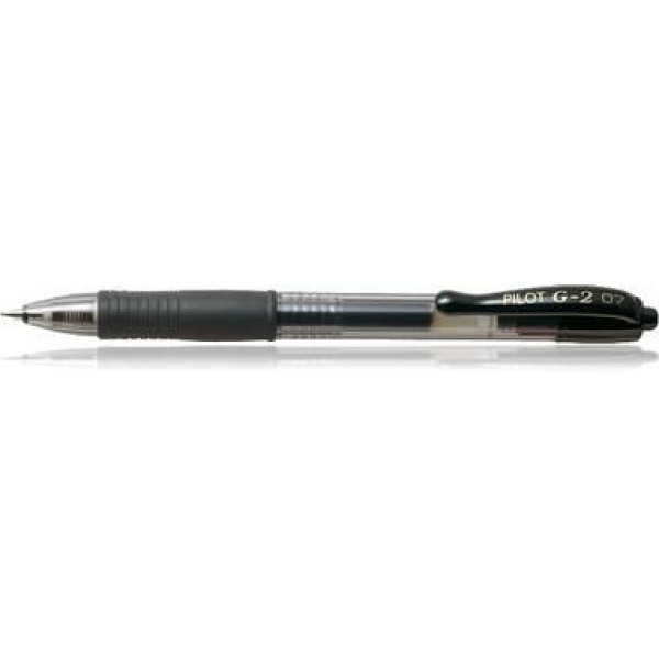 Στυλό Pilot G2 0.7mm gel με κλικ grip μαύρο