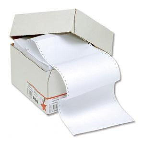 Χαρτί μηχανογραφικό 9,5x11΄΄ λευκό με οπές 1 αντ. 2000φ.