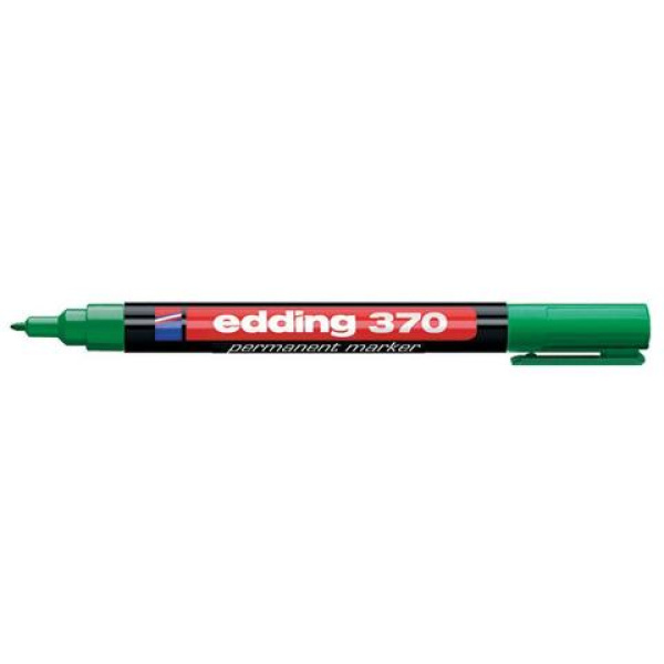 Μαρκαδόρος ανεξίτηλος Edding 370 1mm πράσινος
