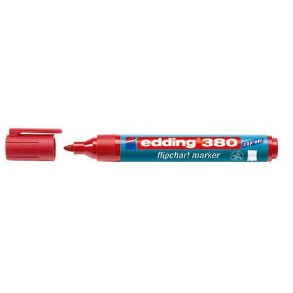 Μαρκαδόρος flipchart Edding 380 1-3mm κόκκινος