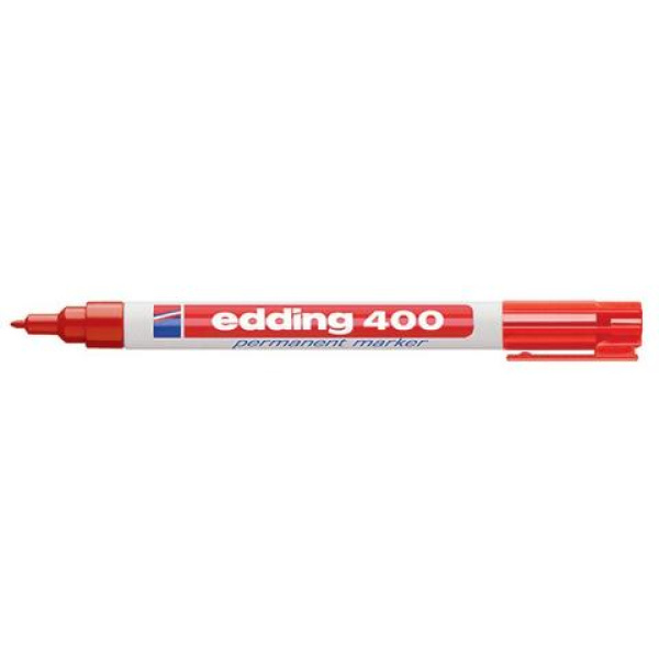 Μαρκαδόρος ανεξίτηλος Edding 400 1mm κόκκινος