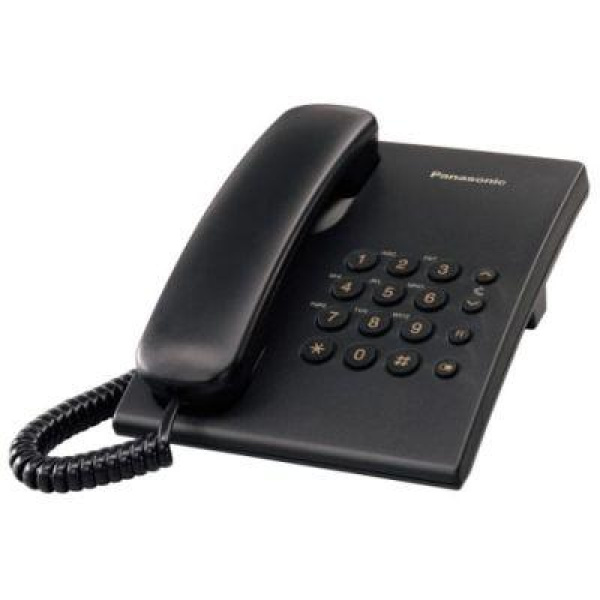 Τηλεφωνική συσκευή Panasonic KX-TS500 μαύρη