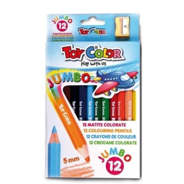 Ξυλομπογιές Toy Color μεγάλες 12 τεμ