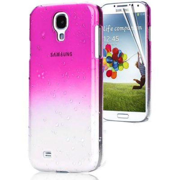 Θήκη κινητού για Samsung S4 σταγόνες βροχής pink