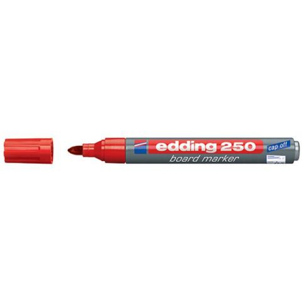 Μαρκαδόρος ασπροπίνακα Edding 250 1,5-3mm μεταλλικός κόκκινος
