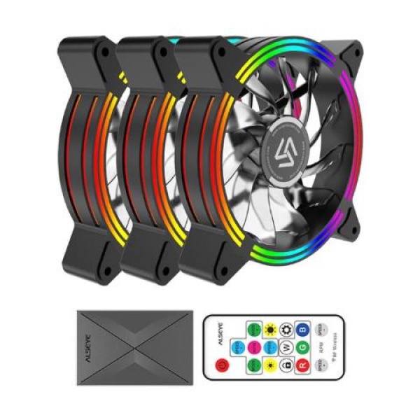 Cooler 12cm RGB-Fan kit Alseye HALO 4.0 ( 3 pack)