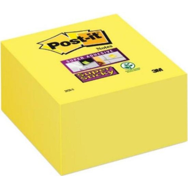 Αυτοκόλλητα χαρτάκια Post it super sticky 76x76mm 350φ κίτρινα