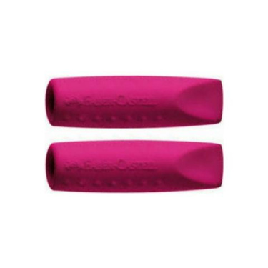 Γομολάστιχα Faber Castell καπάκι ροζ σετ 2τεμ