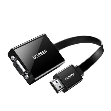 Adapter UGREEN MM103/40248 HDMI to VGA με ήχο black